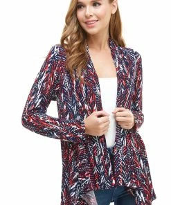 Jackets Jostar Women's Stretchy Print Mid Cut Jacket Long Sleeve Print-428BN-LRP1-W247