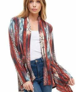 Jackets Jostar Women's Stretchy Print Mid Cut Jacket Long Sleeve Print-428BN-LRP1-W249