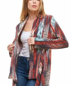 Jackets Jostar Women's Stretchy Print Mid Cut Jacket Long Sleeve Print-428BN-LRP1-W249