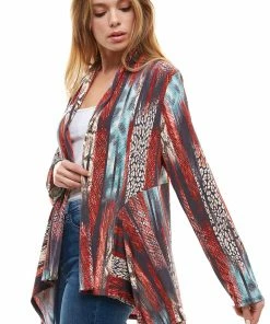 Jackets Jostar Women's Stretchy Print Mid Cut Jacket Long Sleeve Print-428BN-LRP1-W249