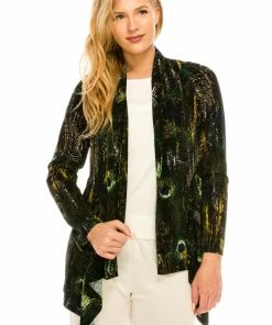 Jostar Women's Stretchy Print Mid Cut Jacket Long Sleeve Print-428BN-LRP1-W137 Long Sleeves