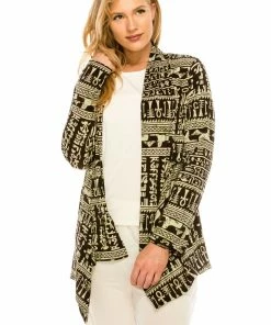 Jostar Women's Stretchy Print Mid Cut Jacket Long Sleeve Print Plus, 428BN-LXP-W164 Jackets