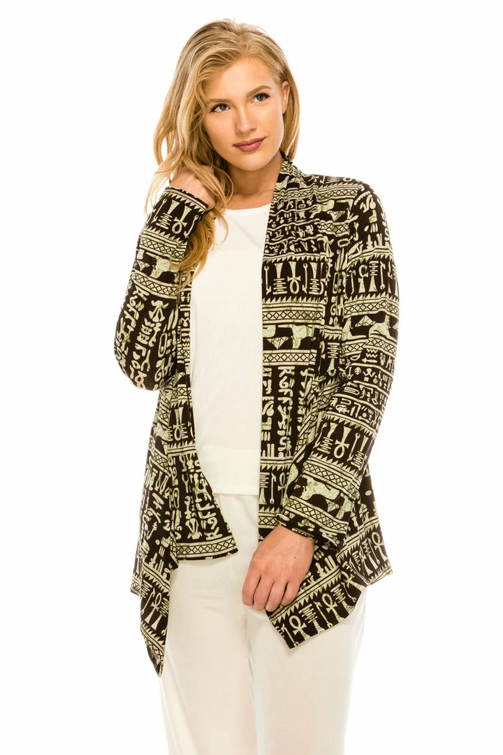 Jostar Women's Stretchy Print Mid Cut Jacket Long Sleeve Print Plus, 428BN-LXP-W164 Jackets