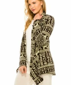 Jostar Women's Stretchy Print Mid Cut Jacket Long Sleeve Print Plus, 428BN-LXP-W164 Jackets