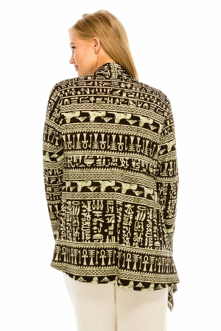 Jostar Women's Stretchy Print Mid Cut Jacket Long Sleeve Print Plus, 428BN-LXP-W164 Jackets