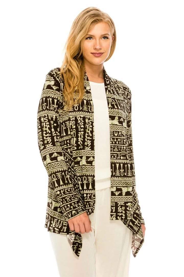 Jostar Women's Stretchy Print Mid Cut Jacket Long Sleeve Print Plus, 428BN-LXP-W164 Jackets