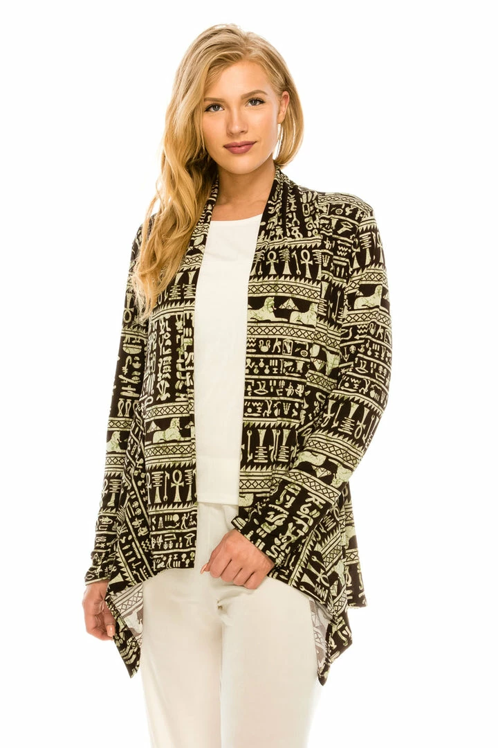 Jostar Women's Stretchy Print Mid Cut Jacket Long Sleeve Print Plus, 428BN-LXP-W164 Jackets