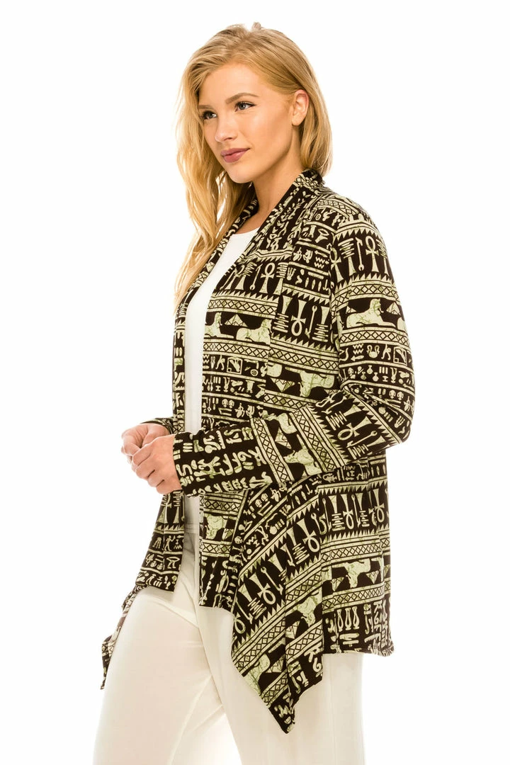 Jostar Women's Stretchy Print Mid Cut Jacket Long Sleeve Print Plus, 428BN-LXP-W164 Jackets