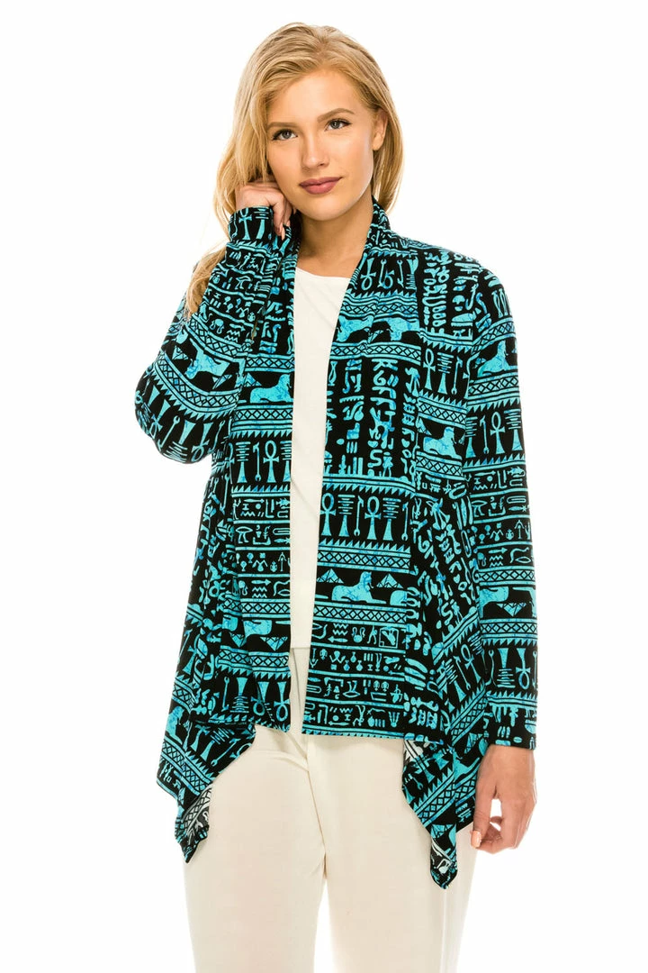 Jostar Women's Stretchy Print Mid Cut Jacket Long Sleeve Print Plus, 428BN-LXP-W164 Jackets