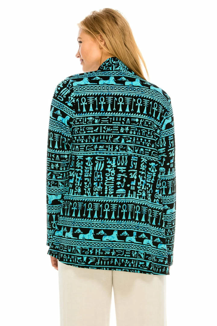 Jostar Women's Stretchy Print Mid Cut Jacket Long Sleeve Print Plus, 428BN-LXP-W164 Jackets