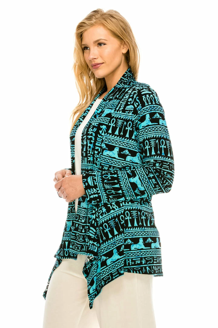 Jostar Women's Stretchy Print Mid Cut Jacket Long Sleeve Print Plus, 428BN-LXP-W164 Jackets