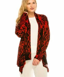 Jostar Women's Stretchy Print Mid Cut Jacket Long Sleeve Print, 428BN-LP-W165