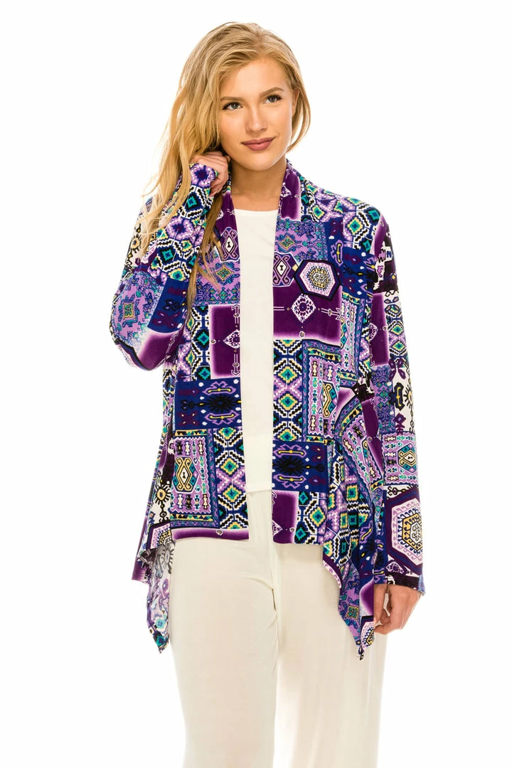 Jackets Jostar Women's Stretchy Print Mid Cut Jacket Long Sleeve Print-428BN-LRP1-W166