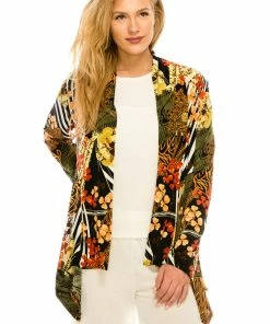 Jackets Jostar Women's Stretchy Print Mid Cut Jacket Long Sleeve Print-428BN-LRP1-W168