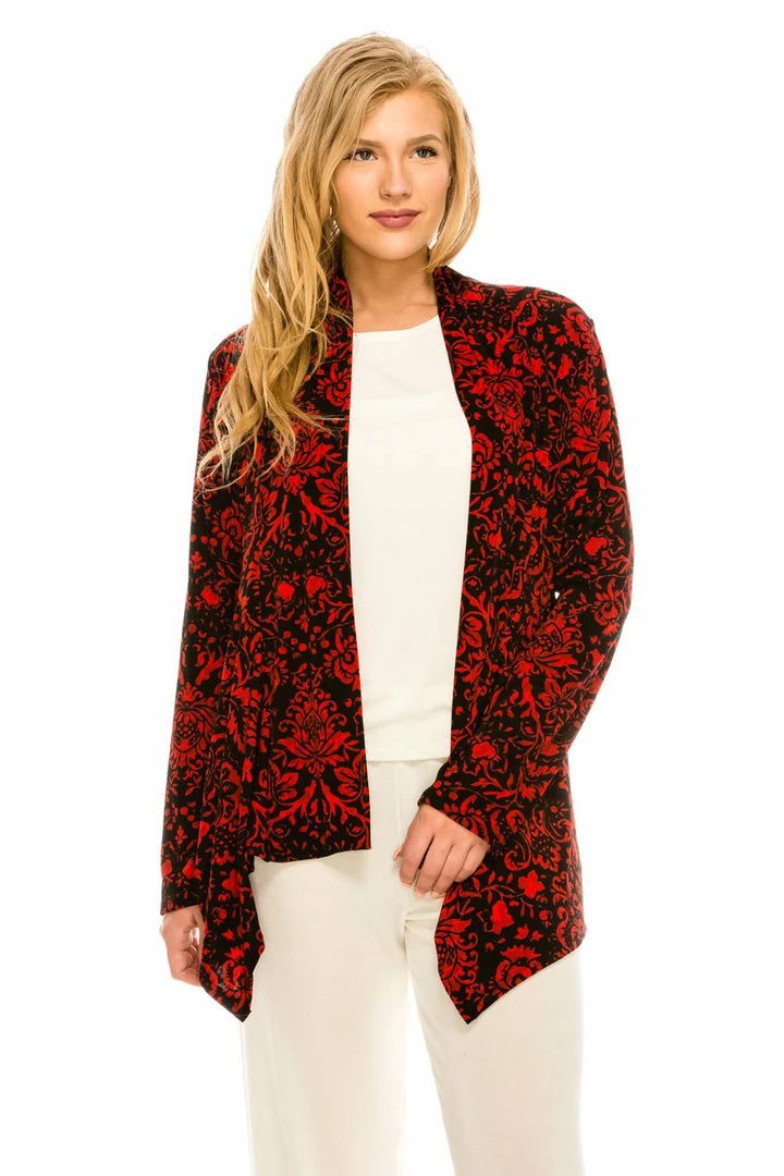Long Sleeves Jostar Women's Stretchy Print Mid Cut Jacket Long Sleeve Print-428BN-LRP1-W172