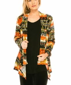 Jostar Women's Stretchy Print Mid Cut Jacket Long Sleeve Print Plus, 428BN-LXP-W174 Jackets