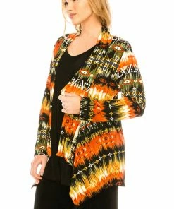 Jostar Women's Stretchy Print Mid Cut Jacket Long Sleeve Print Plus, 428BN-LXP-W174 Jackets