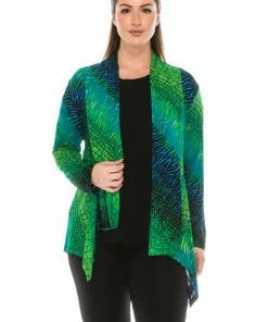 Jackets Jostar Women's Stretchy Print Mid Cut Jacket Long Sleeve Print-428BN-LRP1-W182