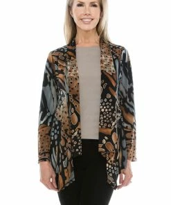 Jostar Women's Stretchy Print Mid Cut Jacket Long Sleeve Print-428BN-LRP1-W207