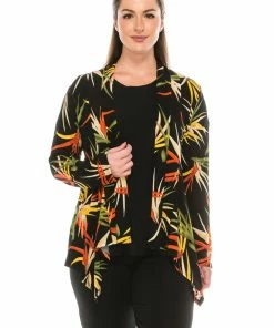 Jostar Women's Stretchy Print Mid Cut Jacket Long Sleeve Print-428BN-LRP1-W679 Jackets