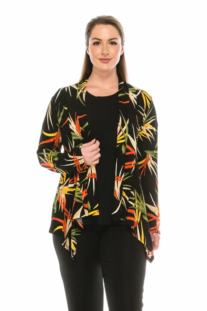 Jostar Women's Stretchy Print Mid Cut Jacket Long Sleeve Print-428BN-LRP1-W679 Jackets