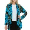 Jostar Women's Stretchy Print Mid Cut Jacket Long Sleeve Print, 428BN-LP-W683 Jackets