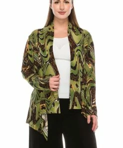 Jostar Women's Stretchy Print Mid Cut Jacket Long Sleeve Print-428BN-LRP1-W984