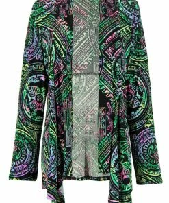 Jostar Online Jackets Jostar Women's Stretchy Print Mid Cut Jacket Long Sleeve Print Plus, 428BN-LXP-W014