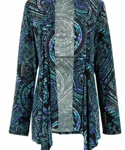Jostar Online Jackets Jostar Women's Stretchy Print Mid Cut Jacket Long Sleeve Print Plus, 428BN-LXP-W014