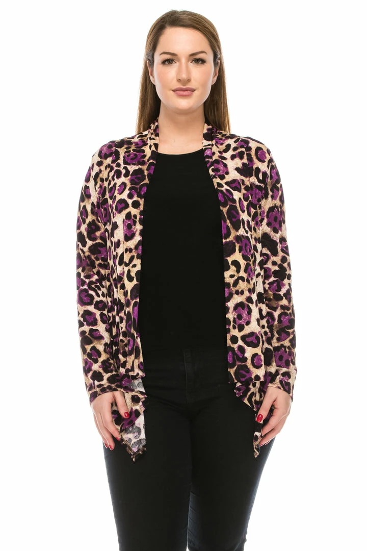 Jackets Jostar Women's Stretchy Print Mid Cut Jacket Long Sleeve Print Plus, 428BN-LXP-W088