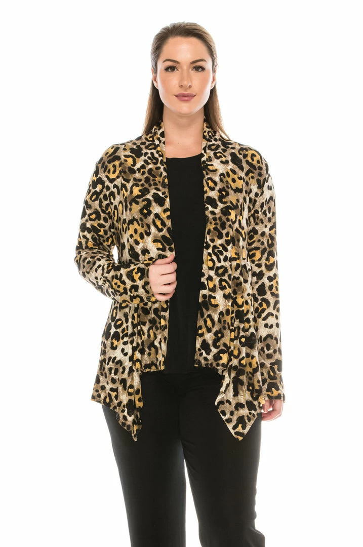 Jackets Jostar Women's Stretchy Print Mid Cut Jacket Long Sleeve Print Plus, 428BN-LXP-W088