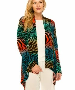 Jackets Jostar Women's Stretchy Print Mid Cut Jacket Long Sleeve Print Plus, 428BN-LXP-W171