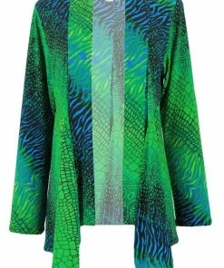 Jostar Women's Stretchy Print Mid Cut Jacket Long Sleeve Print Plus, 428BN-LXP-W182 Jackets