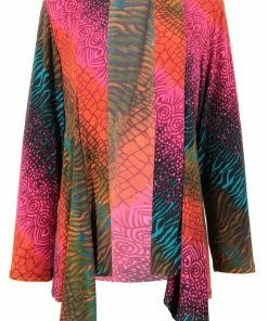 Jostar Women's Stretchy Print Mid Cut Jacket Long Sleeve Print Plus, 428BN-LXP-W182 Jackets