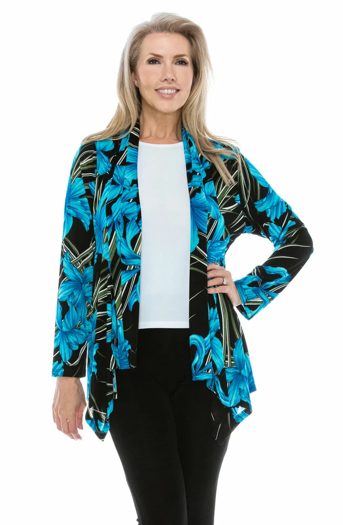 Jackets Jostar Women's Stretchy Print Mid Cut Jacket Long Sleeve Print Plus, 428BN-LXP-W683