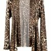 Jostar Women's Stretchy Print Mid Cut Jacket Long Sleeve Print Plus, 428BN-LXP-W757