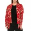 Jostar Jackets Glitter Mid Cut Jacket Long Sleeve Print Glitter-428GL-LRP1-G008