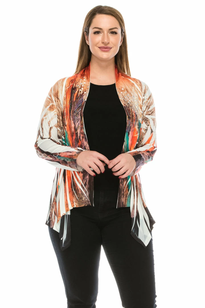 Jostar Women's Mid-cut Jacket Long Sleeve Sublimation Rhinestones, 428HT-LU-R-U019