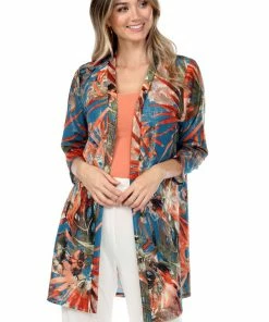 Jostar Jackets ANA Duster Jacket Quarter Sleeve Print-471AN-QRP1-F026