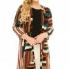 Jostar ANA Duster Jacket Quarter Sleeve Print-471AN-QRP1-W177 Quarter Sleeves