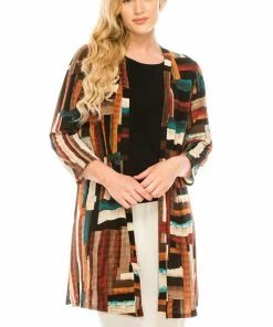Jostar ANA Duster Jacket Quarter Sleeve Print-471AN-QRP1-W177 Quarter Sleeves