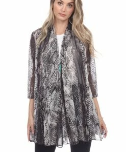 Plus Size Jostar Women's MR Princess Jacket Print Quarter Sleeves-472MR-QXP1-W238