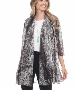 Plus Size Jostar Women's MR Princess Jacket Print Quarter Sleeves-472MR-QXP1-W238