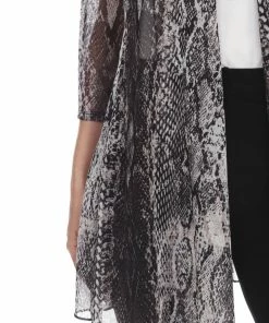 Plus Size Jostar Women's MR Princess Jacket Print Quarter Sleeves-472MR-QXP1-W238