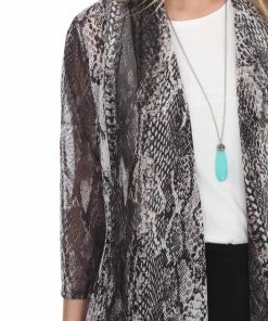 Plus Size Jostar Women's MR Princess Jacket Print Quarter Sleeves-472MR-QXP1-W238