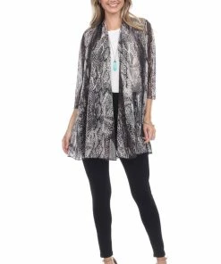 Plus Size Jostar Women's MR Princess Jacket Print Quarter Sleeves-472MR-QXP1-W238