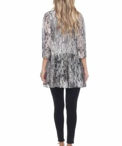 Plus Size Jostar Women's MR Princess Jacket Print Quarter Sleeves-472MR-QXP1-W238