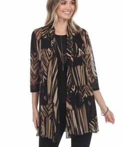 Jostar Women's MR Princess Jacket Print Quarter Sleeves-472MR-QXP1-W240 Jackets