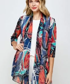 Jostar Women's MR Princess Jacket Print Quarter Sleeves-472MR-QXP1-W279