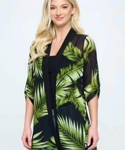 Jostar Mesh Romance Contrast Cardigan-479MR-QRP1-C-W340